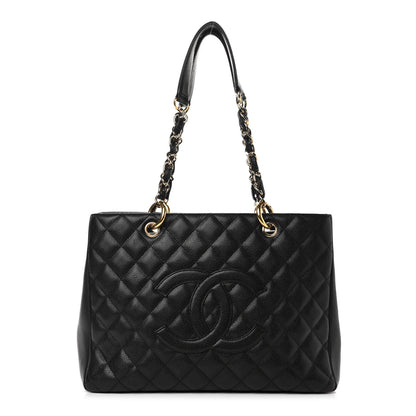 Chanel Caviar Quilted Grand Shopping Tote GST Black 1 of 4