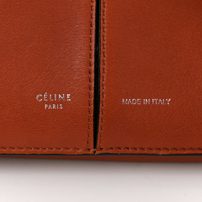 Celine Calfskin Medium Tri-Fold Bag Brick 6 of 13