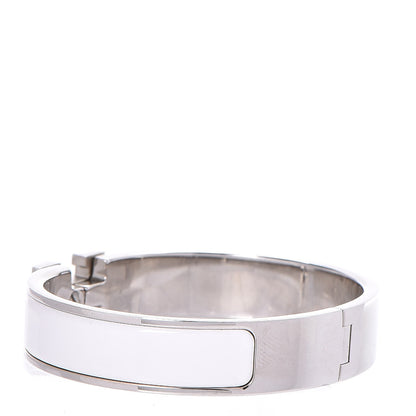 Hermes Enamel Narrow Clic Clac H Bracelet PM White 3 of 5