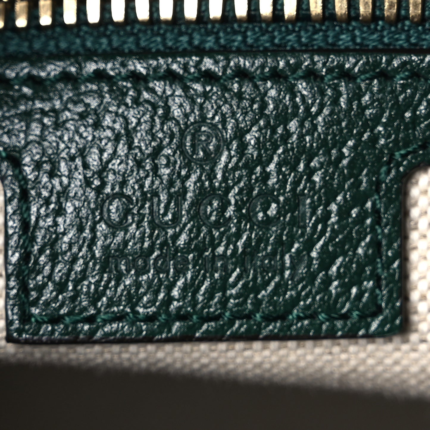 Textured Dollar Calfskin Web Medium Savoy Duffle Bag Green