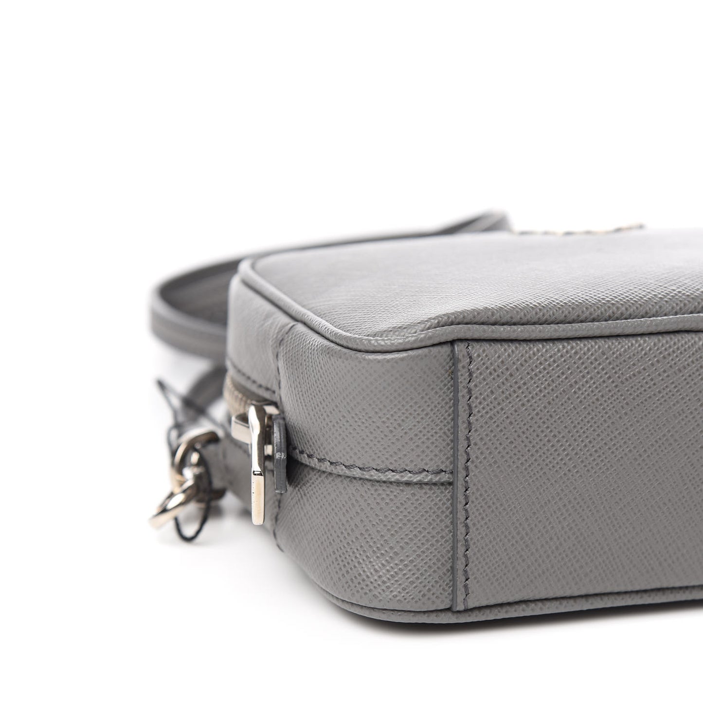 Saffiano Mini Camera Crossbody Bag Marmo