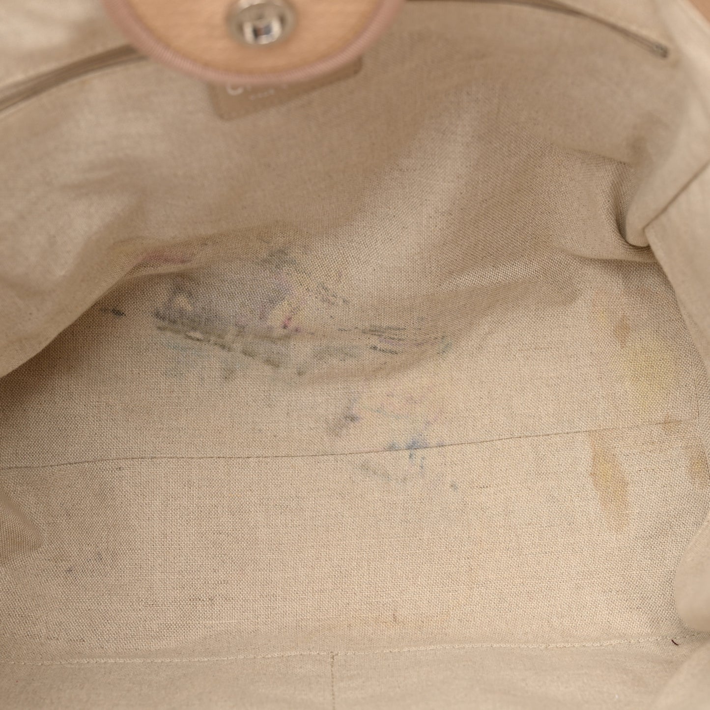 Mixed Fibers Medium Deauville Tote Beige