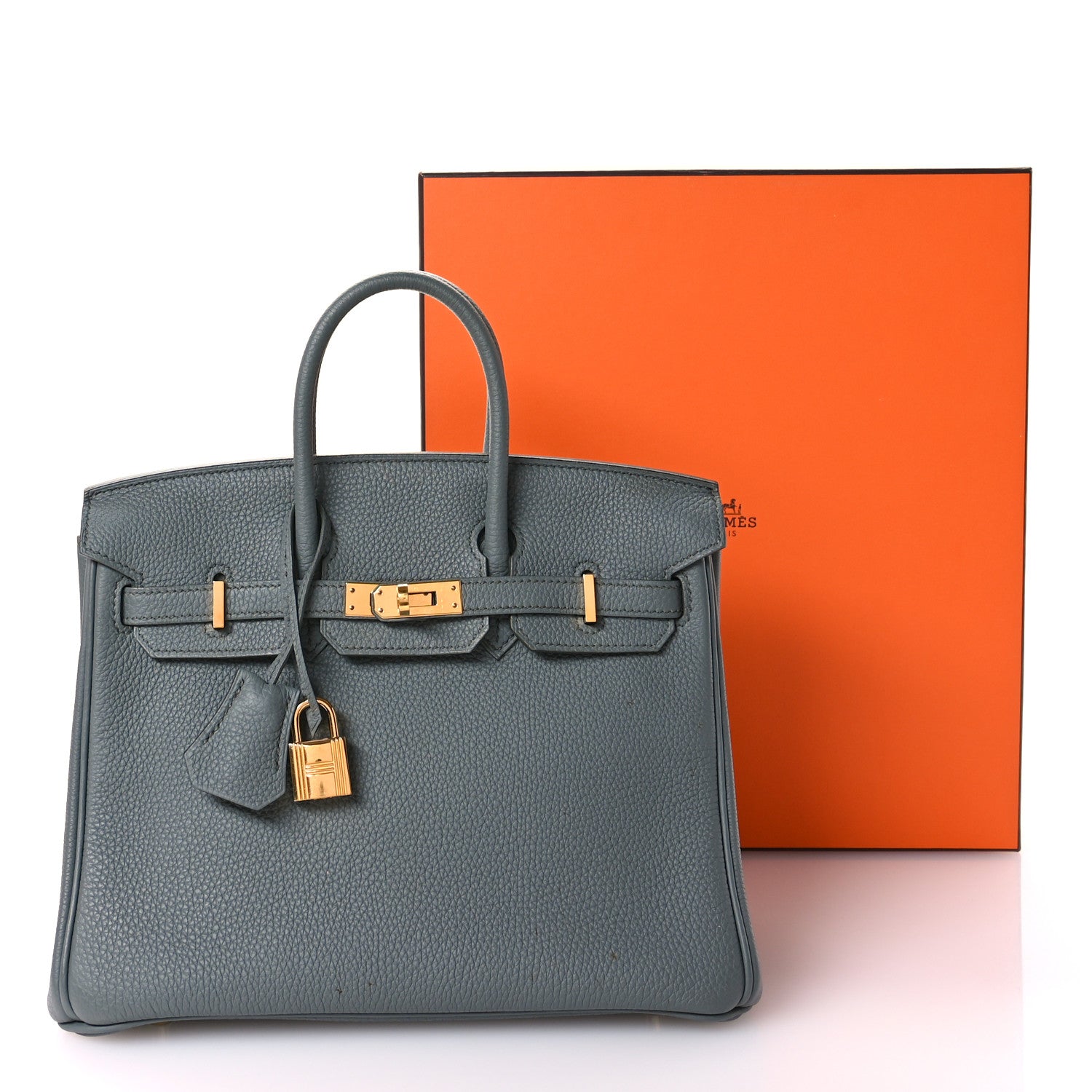 Hermes Togo Birkin 25 Vert Amande 11 of 12