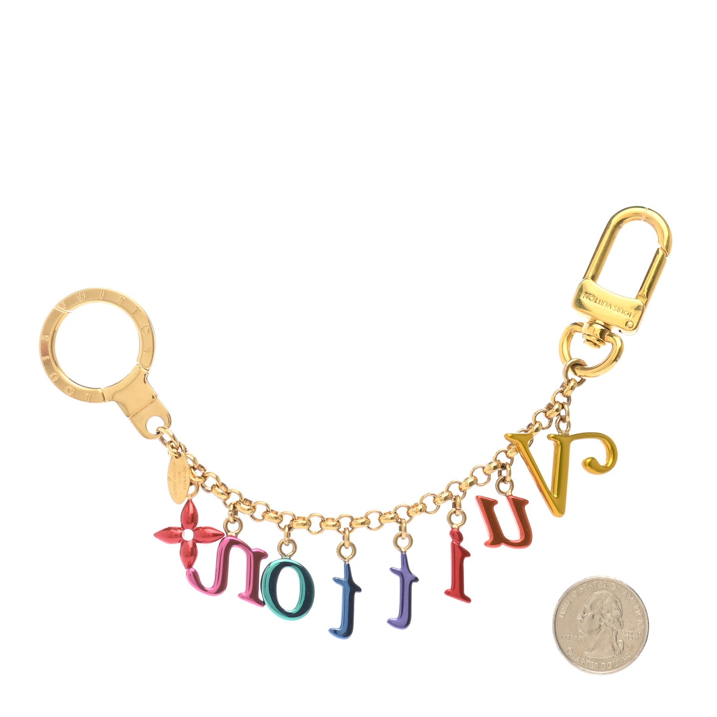 New Wave Key Chain Bag Charm Multicolor