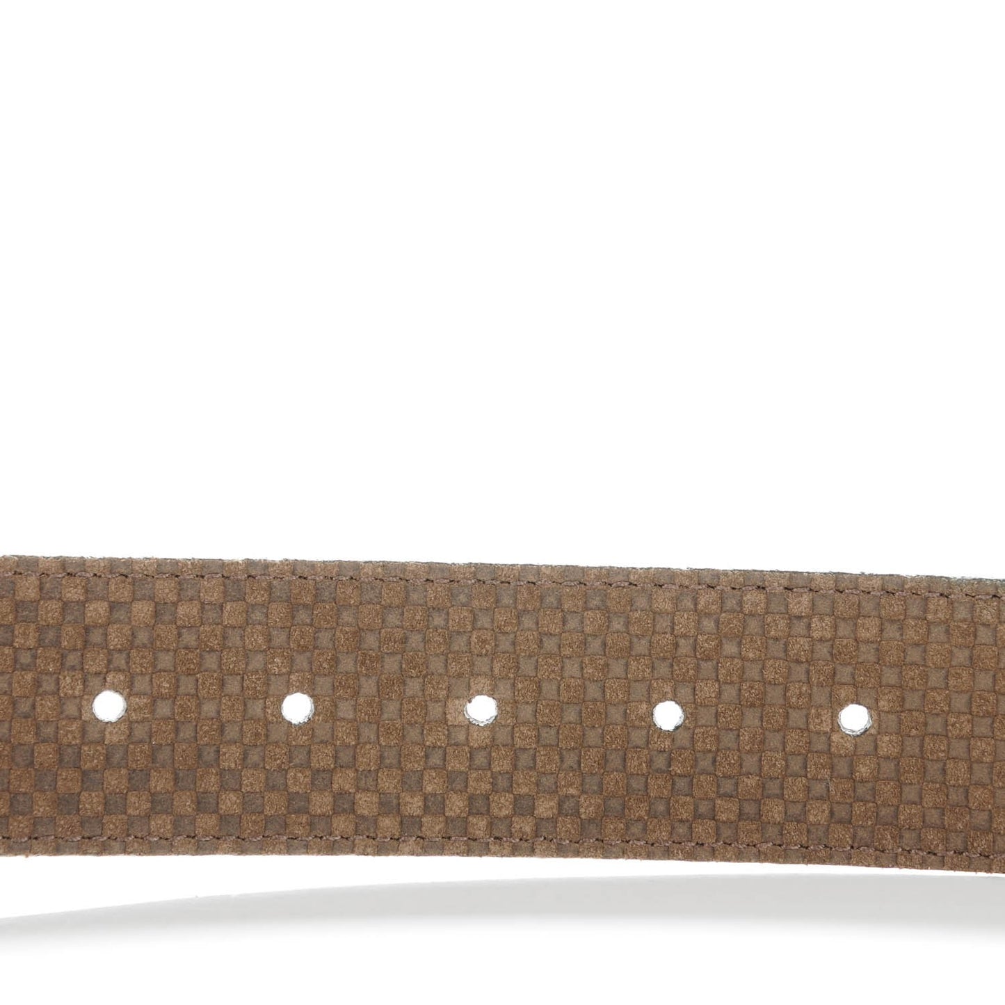 Suede Calfskin Mini Damier 40mm LV Initiales Belt 95 38