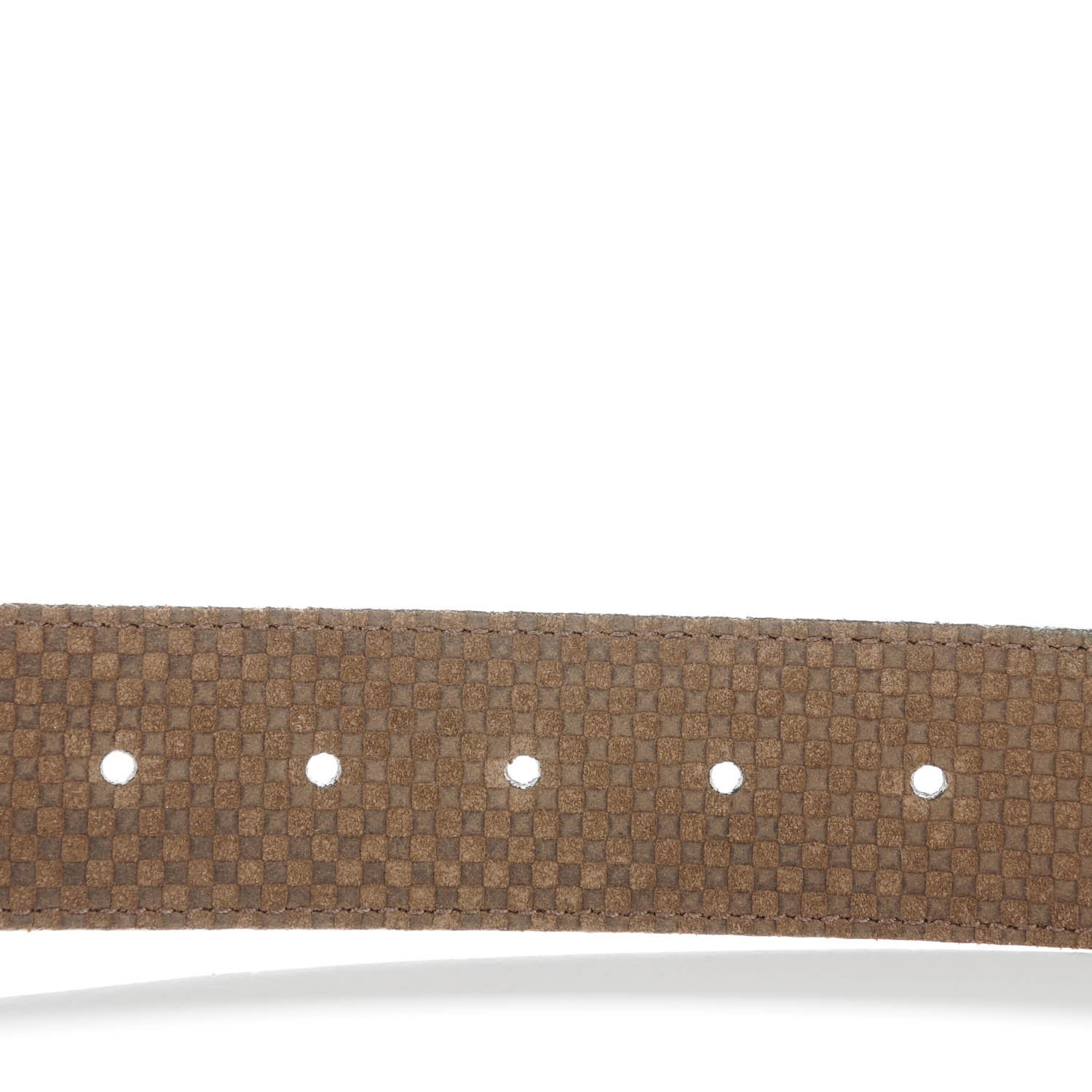 Louis Vuitton Suede Calfskin Mini Damier 40mm LV Initiales Belt 95 38 6 of 6