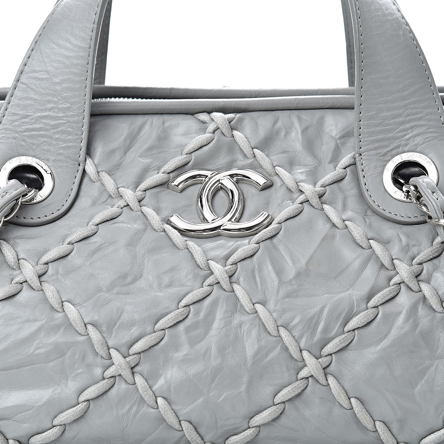 Calfskin Ultra Stitch Bowler Grey