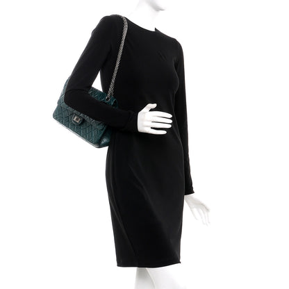 Chanel Aged Calfskin 2.55 Reissue 226 Flap Dark Green 3 of 8
