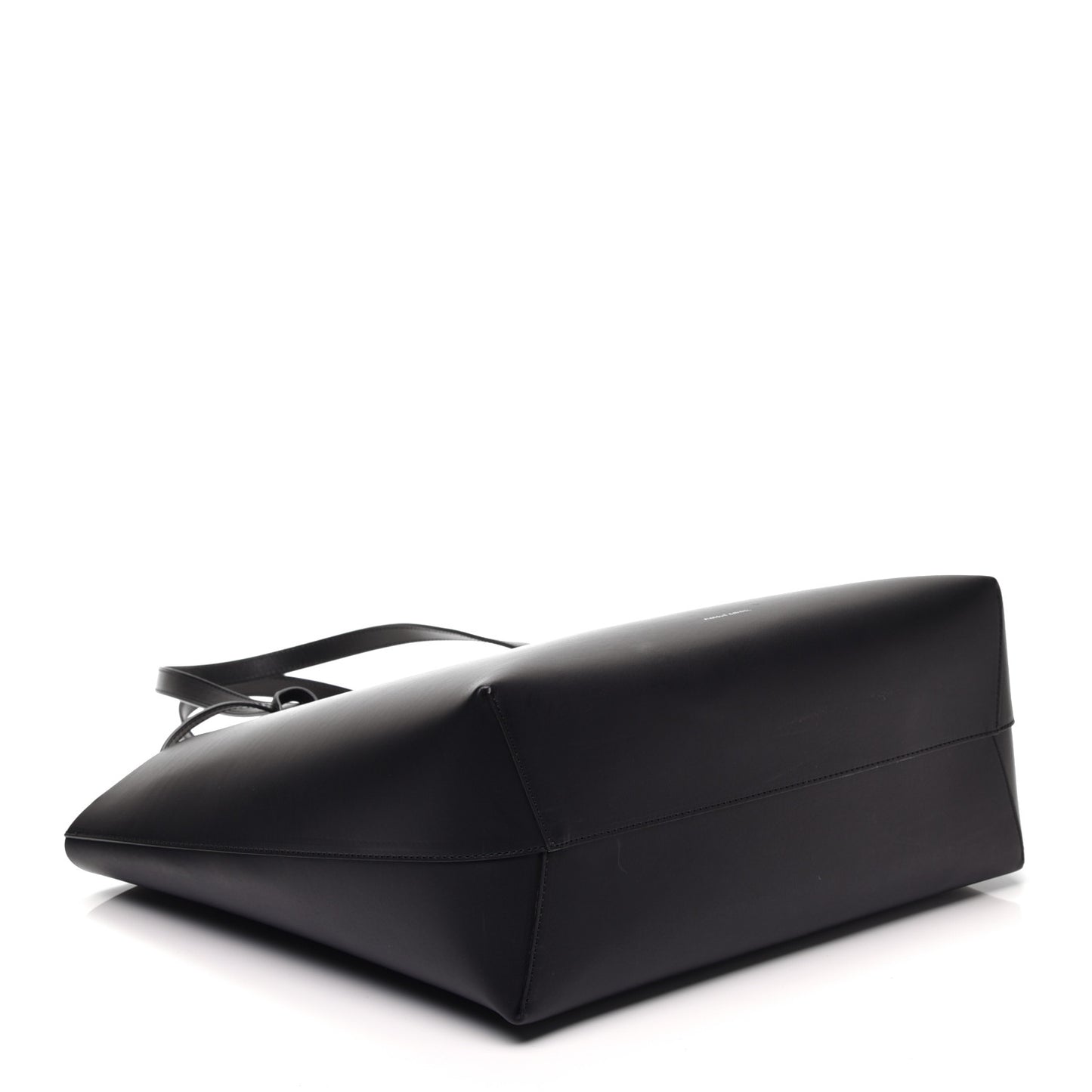 Calfskin Large Shopping Tote Black Flamma