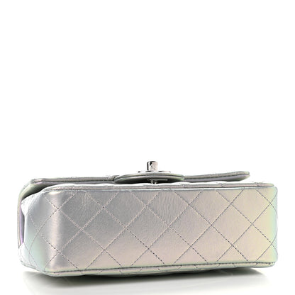Chanel Iridescent Calfskin Quilted Mini Rectangular Flap Light Purple 4 of 9
