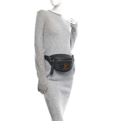 Louis Vuitton Calfskin Quilted New Wave Bumbag Black 2 of 9