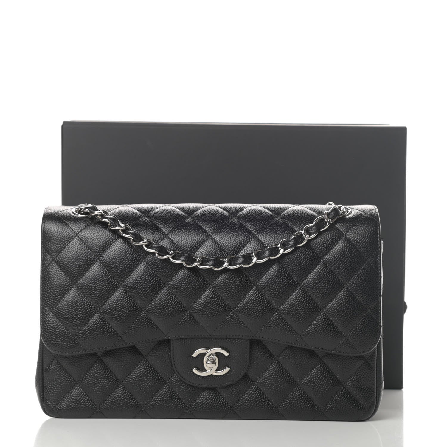 Chanel Caviar Quilted Jumbo Double Flap Black 16 of 16