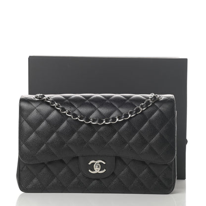 Chanel Caviar Quilted Jumbo Double Flap Black 16 of 16