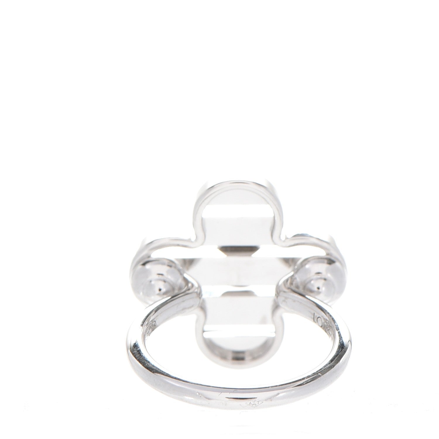 Louis Vuitton 18K White Gold Petite Fleur Ring 5 3 of 7