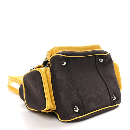 Prada Canapa Cinghiale Shoulder Bag Yellow 4 of 13