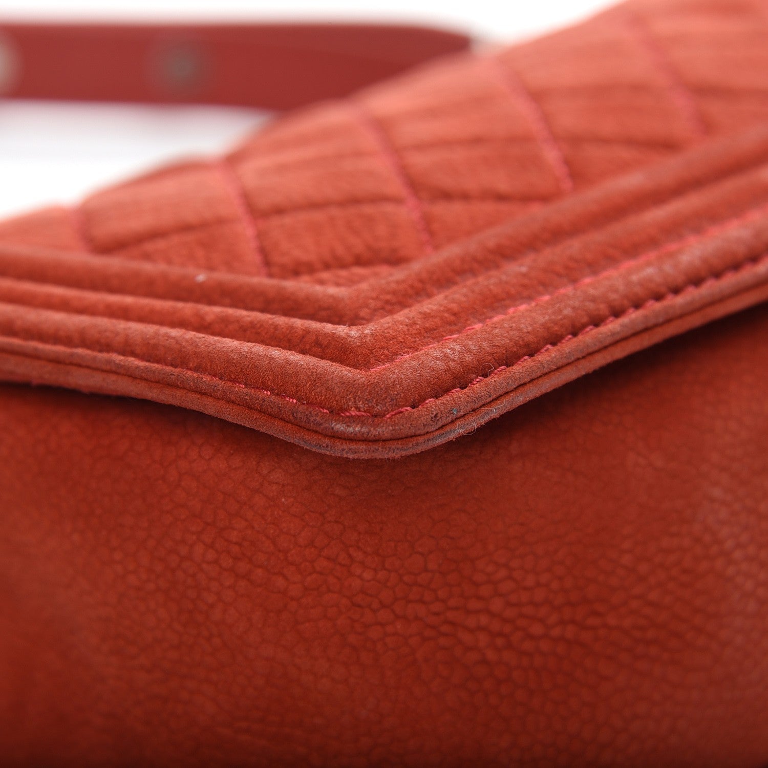 Chanel Iridescent Caviar Quilted Medium Boy Flap Red 10 of 12