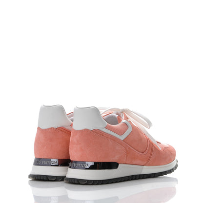Louis Vuitton Nubuck Suede Run Away Sneakers 38.5 Pink 4 of 8