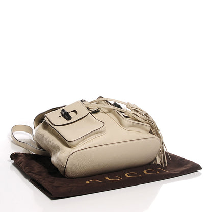 Gucci Calfskin Bamboo Medium Backpack Off White 4 of 7