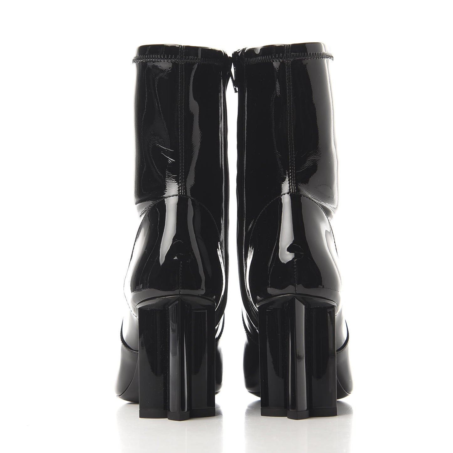 Patent Uniformes Silhouette Ankle Boots 36 Black