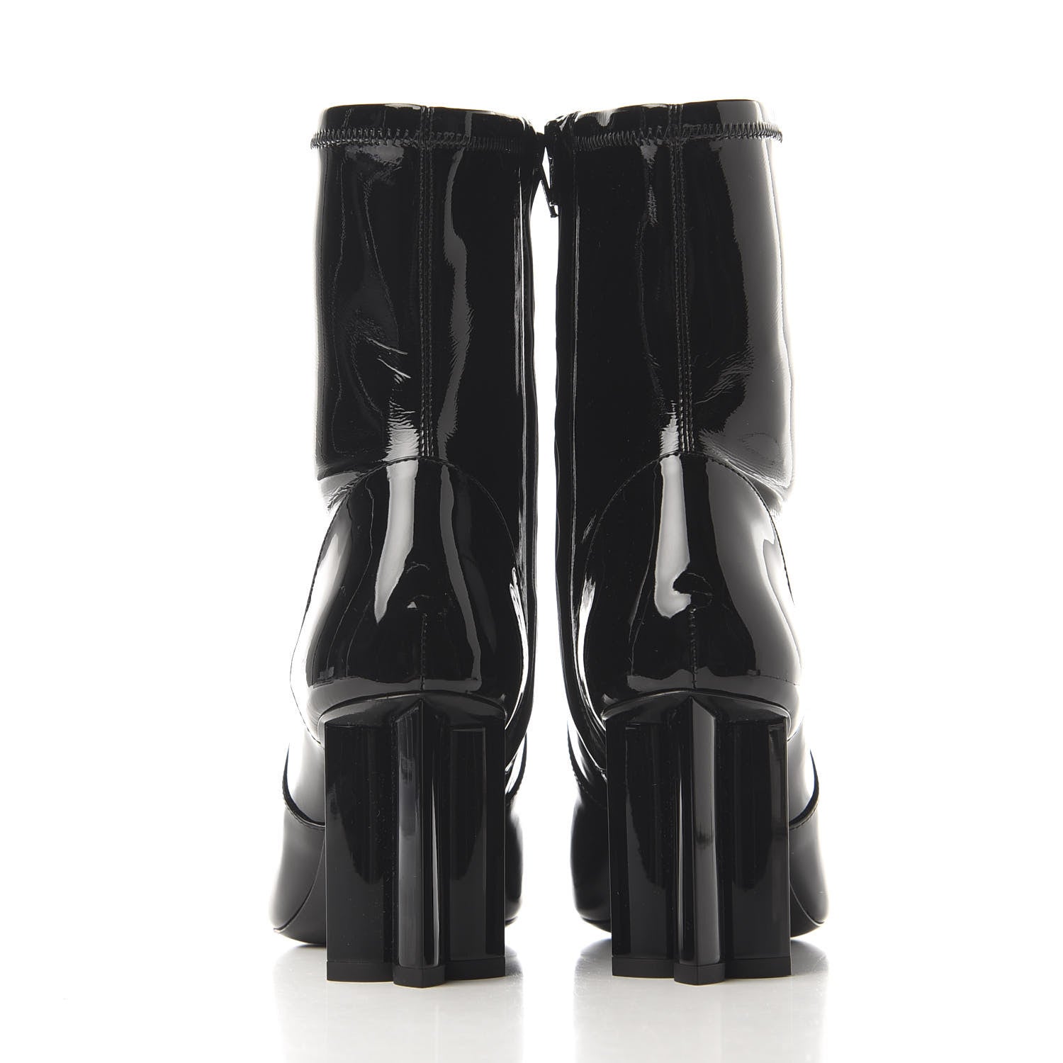 Louis Vuitton Patent Uniformes Silhouette Ankle Boots 36 Black 6 of 7