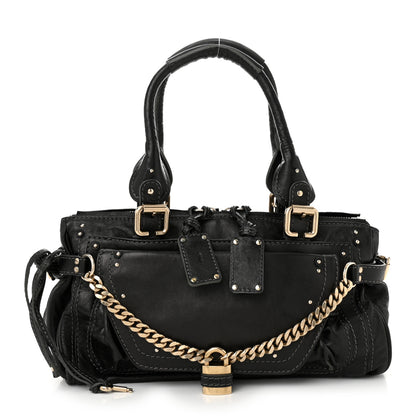 Chloe Calfskin Medium Paddington Capsule Satchel Bleu Nuit 1 of 11