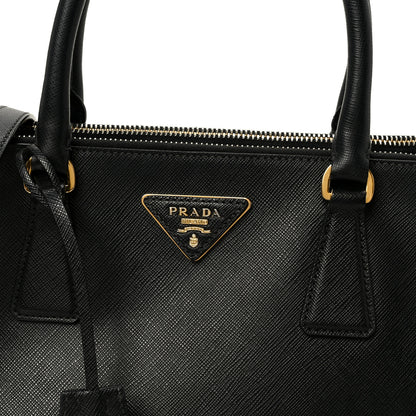 Prada Saffiano Small Galleria Double Zip Tote Black 8 of 10