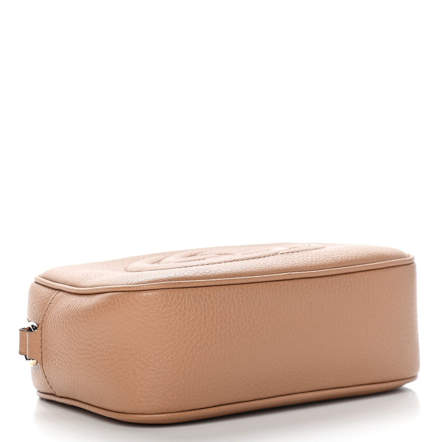 Pebbled Calfskin Small Soho Disco Bag Rose Beige
