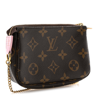 Louis Vuitton Monogram 2021 Christmas Animation Japanese Garden Mini Pochette Accessories Wisteria Pink 3 of 9
