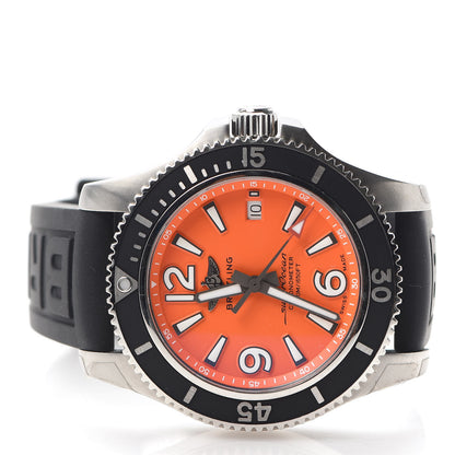 Breitling Stainless Steel Rubber 42mm SuperOcean Automatic Watch Orange A17366 2 of 5