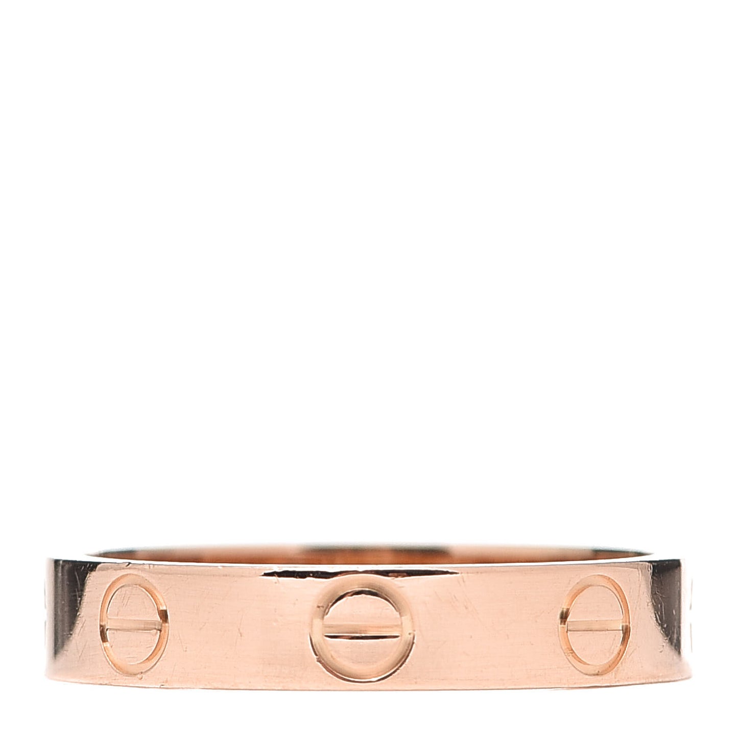 18K Pink Gold 3.5mm LOVE Wedding Band Ring 52 6