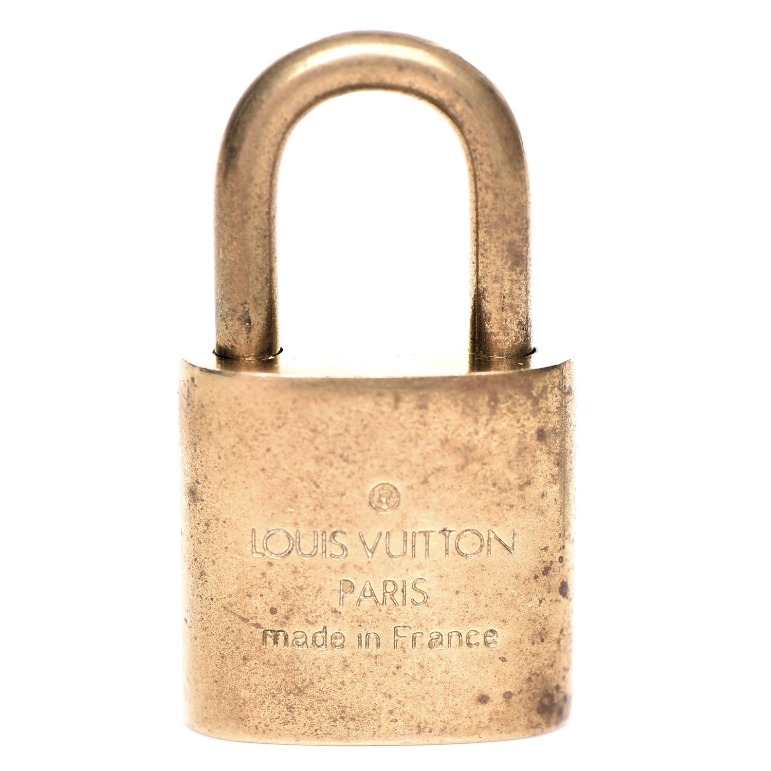 Louis Vuitton Brass Lock and 2 Keys Set #319 4 of 5