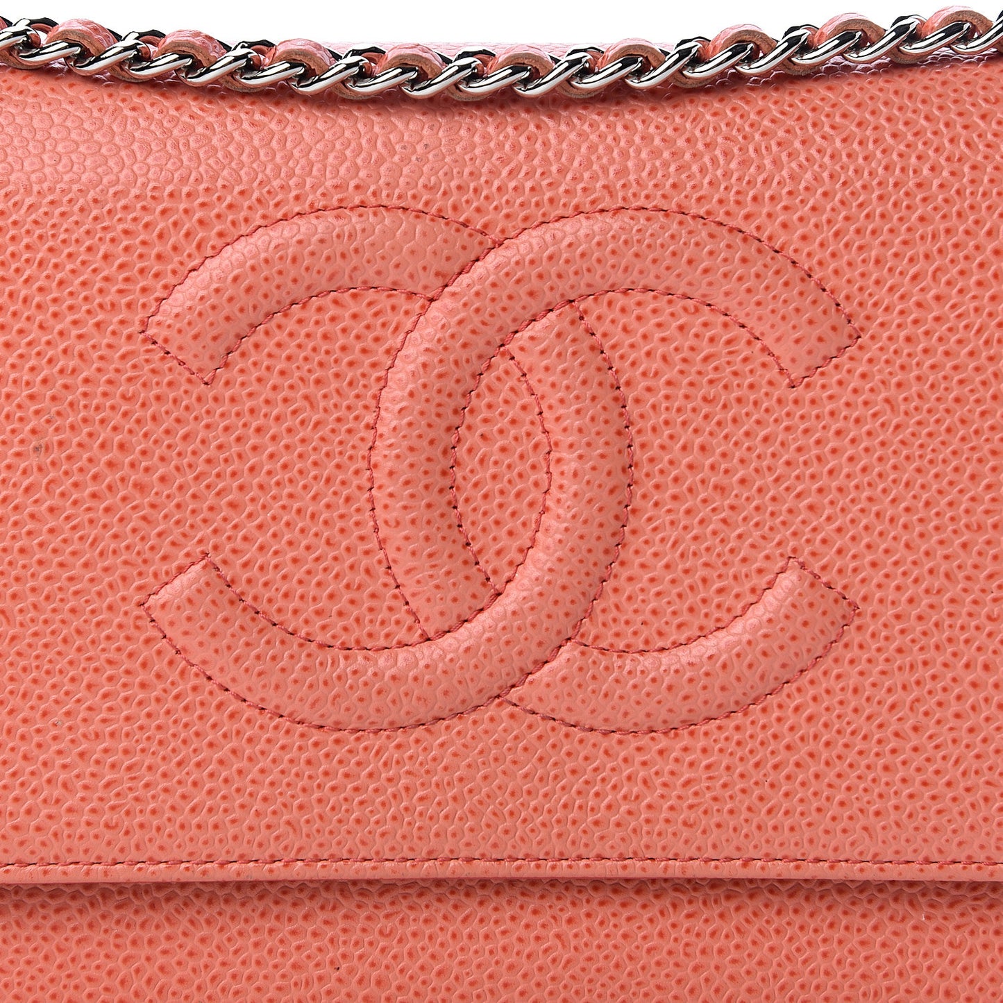 Caviar Timeless CC Wallet On Chain WOC Light Red