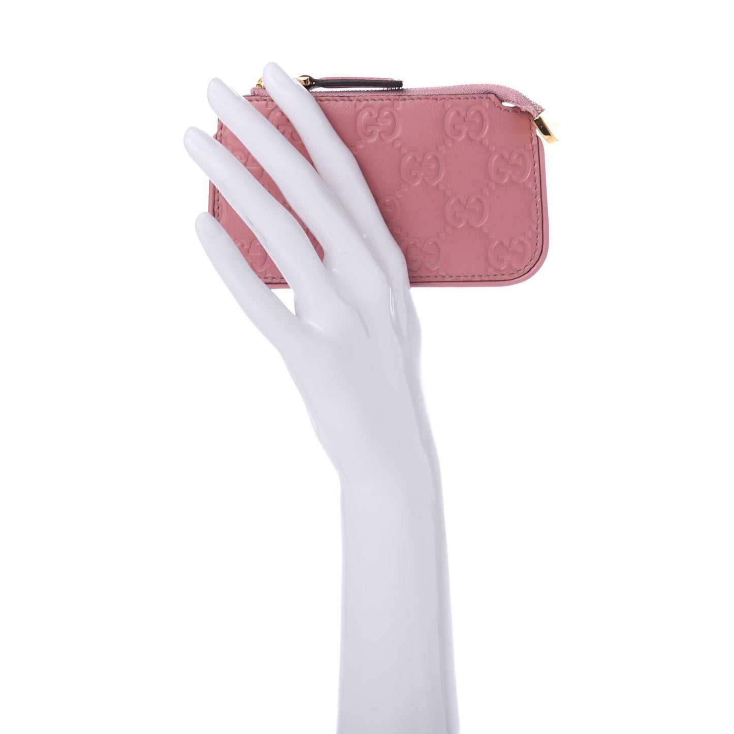 Guccissima Signature Key Case Carmine Rose