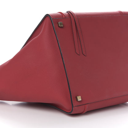 Celine Grained Calfskin Medium Phantom Luggage Burgundy 9 of 11