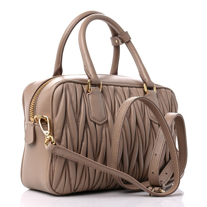 Miu Miu Nappa Matelasse Top Handle Bag Cammeo 2 of 8