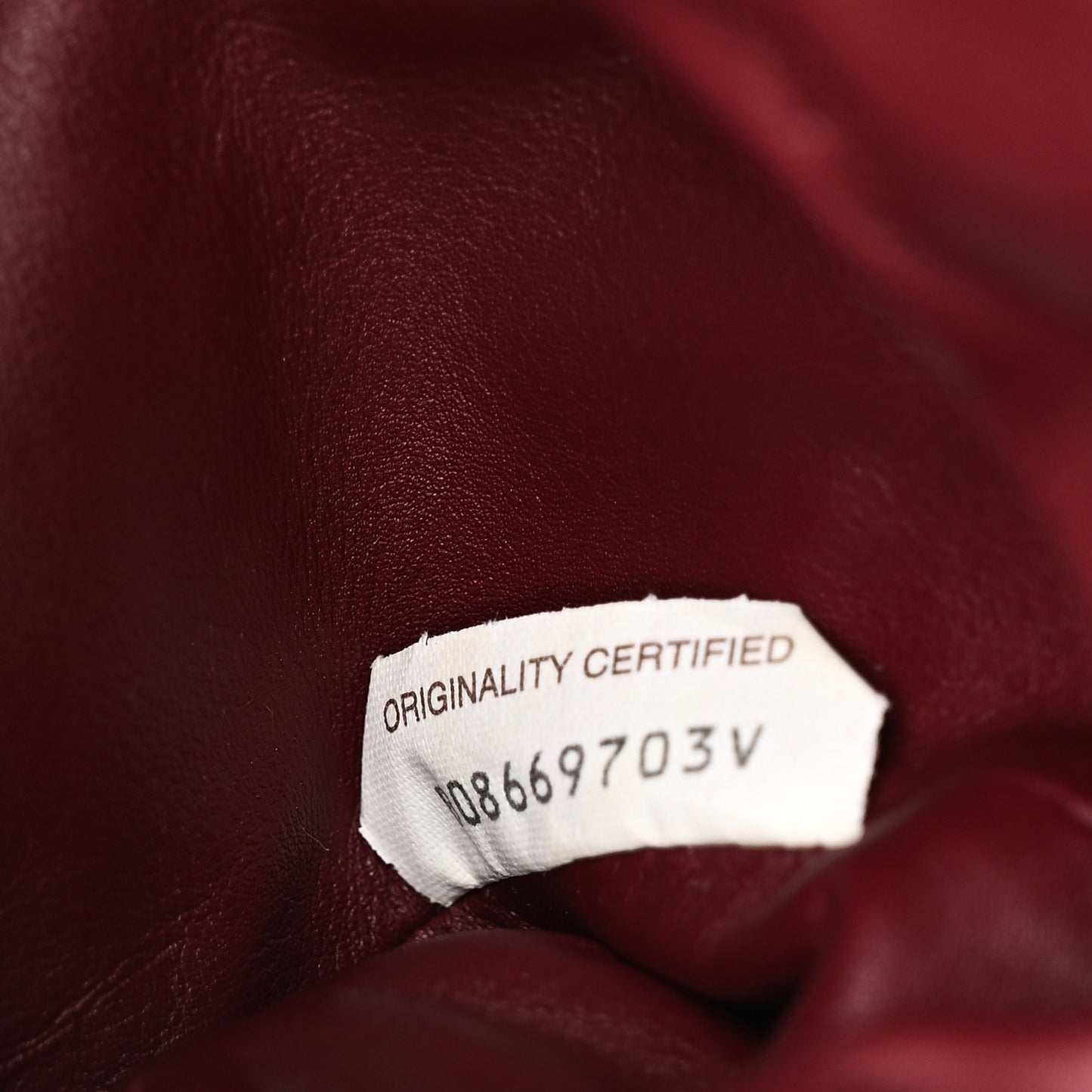 Butter Calfskin The Mini Pouch Bordeaux