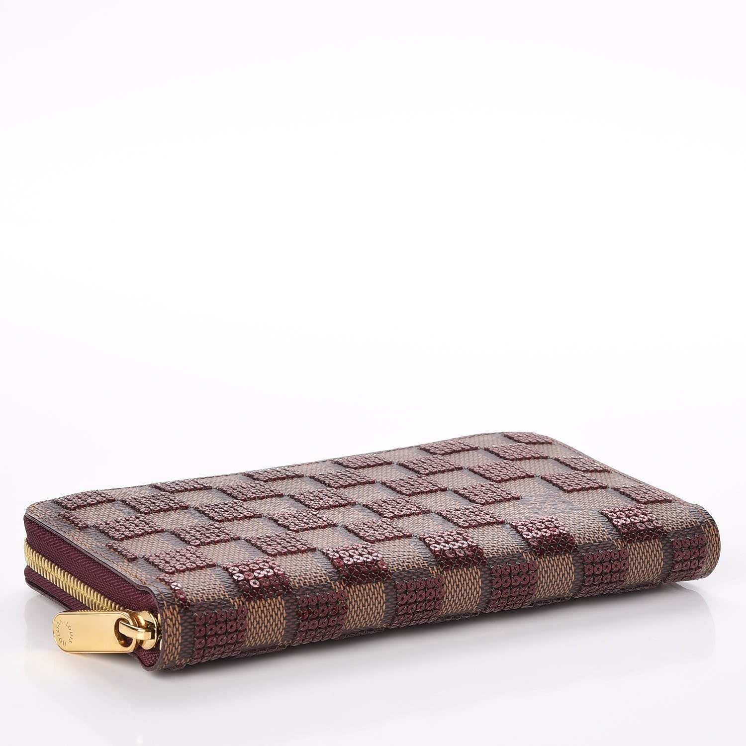 Louis Vuitton Damier Paillettes Zippy Wallet Red 4 of 7