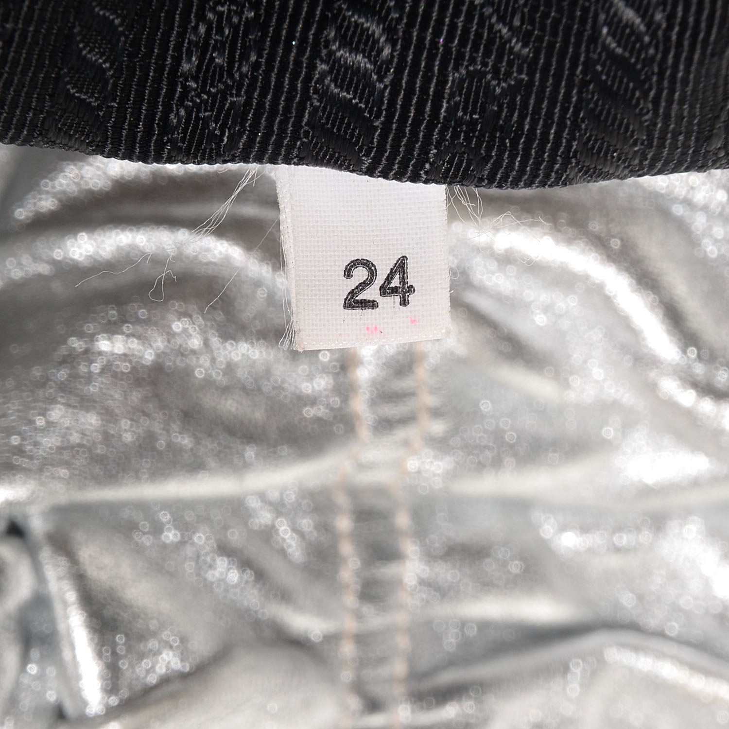 Prada Nappa Gaufre Bowler Argento 8 of 10