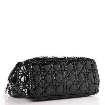 Christian Dior Patent Cannage New Lock Flap Black 4 of 7