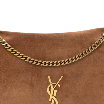 Saint Laurent Smooth Calfskin Suede Medium Reversible Monogram Kate Satchel Light Ochre 11 of 16