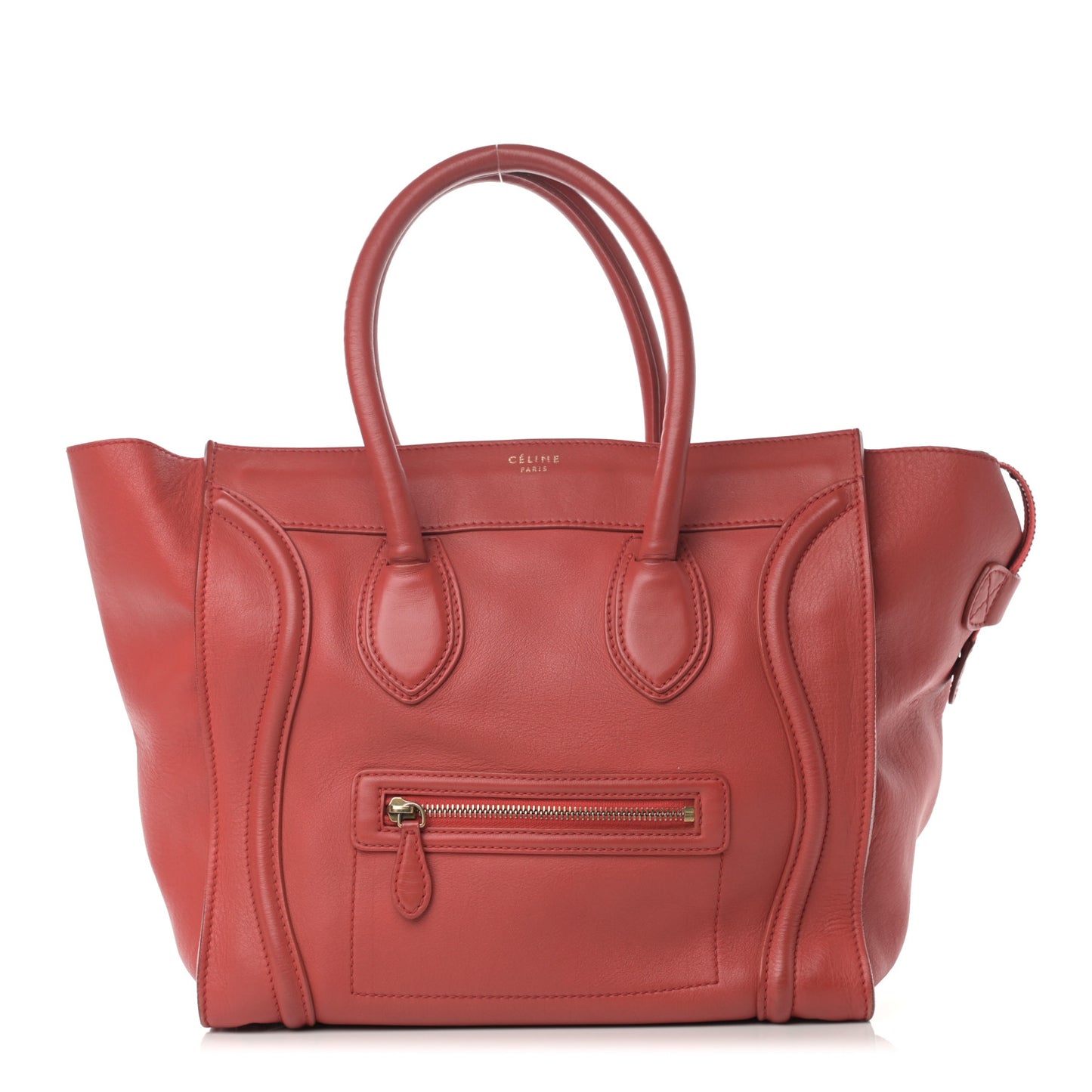 Calfskin Mini Luggage Red