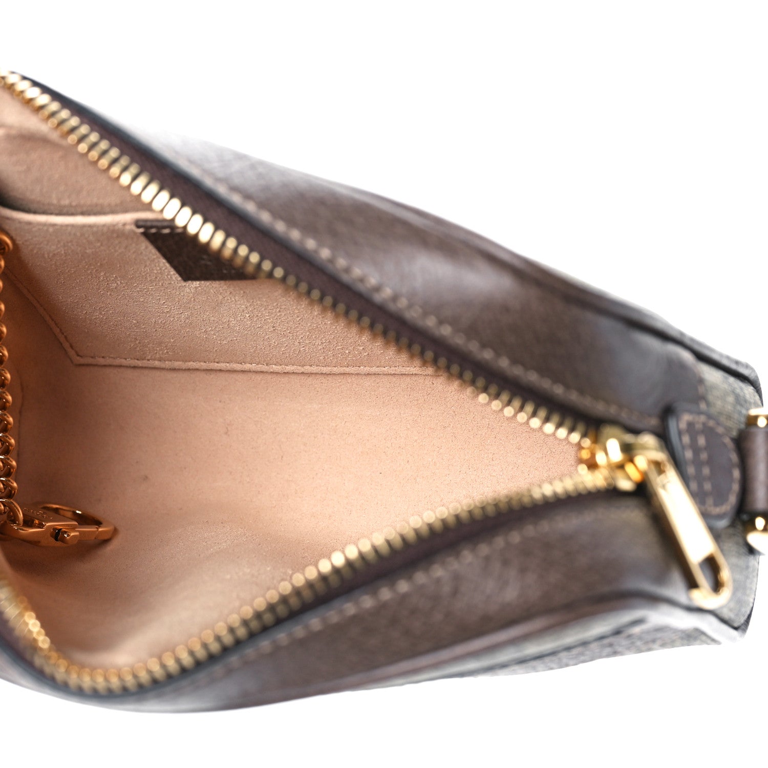 Gucci GG Supreme Monogram Web Mini Ophidia Shoulder Bag Brown 5 of 9