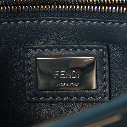 Fendi Nappa Mini Peekaboo Iconic Satchel Pavone 6 of 6