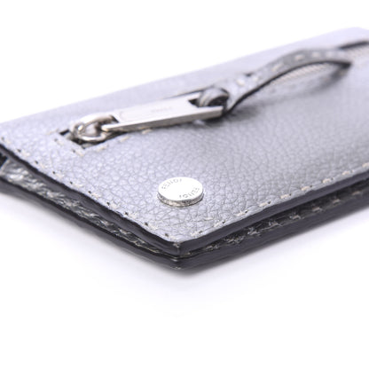 Fendi Cuoio Romano Lux Selleria Flat Clutch Argento 6 of 11