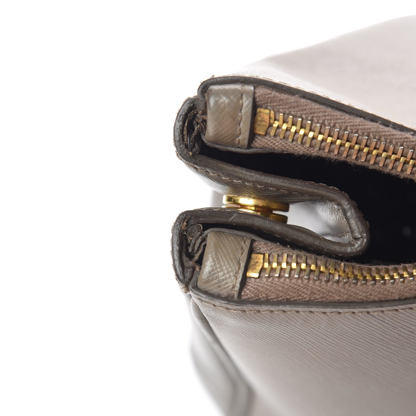 Saffiano Large Galleria Double Zip Tote Argilla