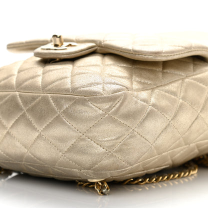 Chanel Metallic Lambskin Quilted Small In Seoul Backpack Light Gold 9 of 10