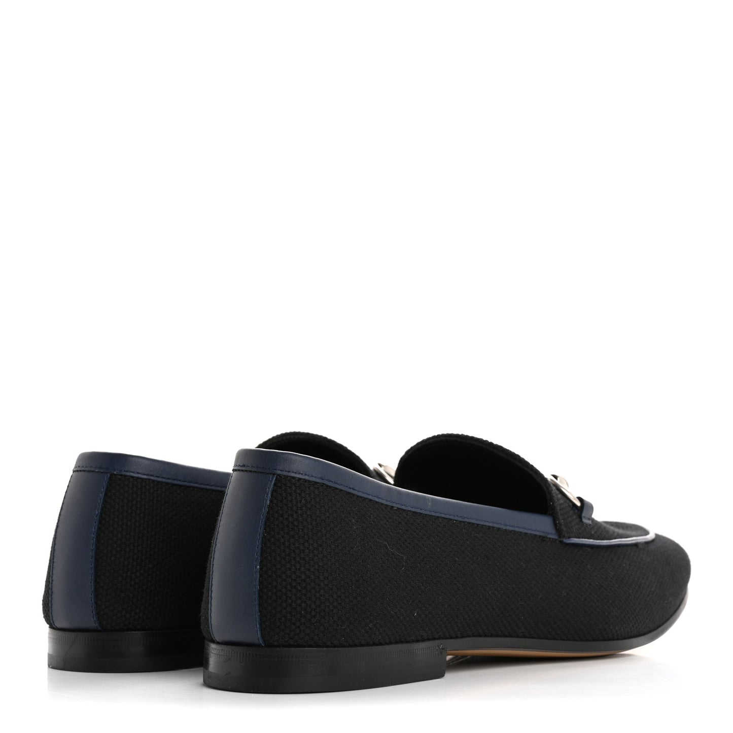 Canvas Horsebit Mens Jordaan Loafers 10.5 Black Blue Agata