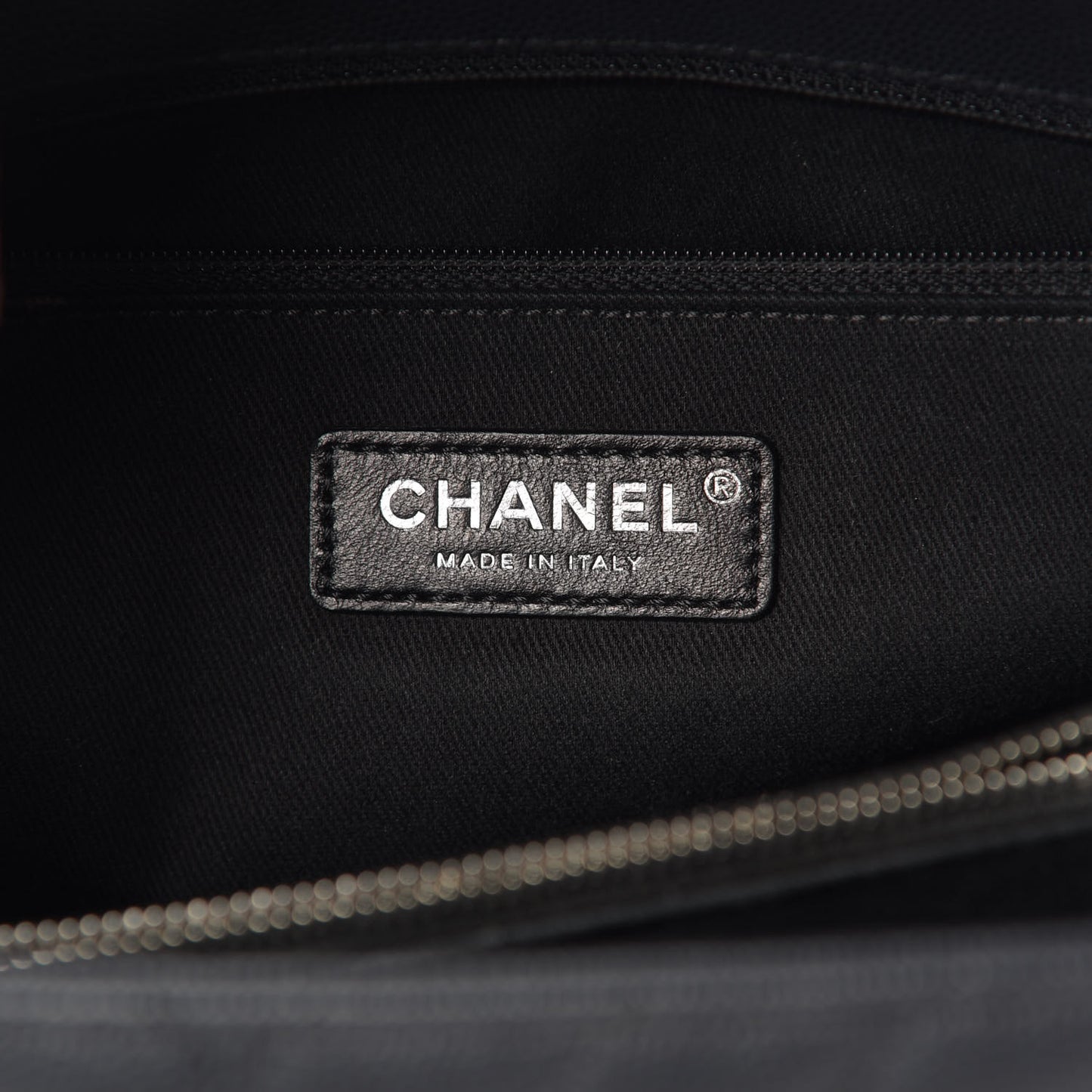 Caviar Chevron Quilted Medium Coco Handle Flap Dark Grey