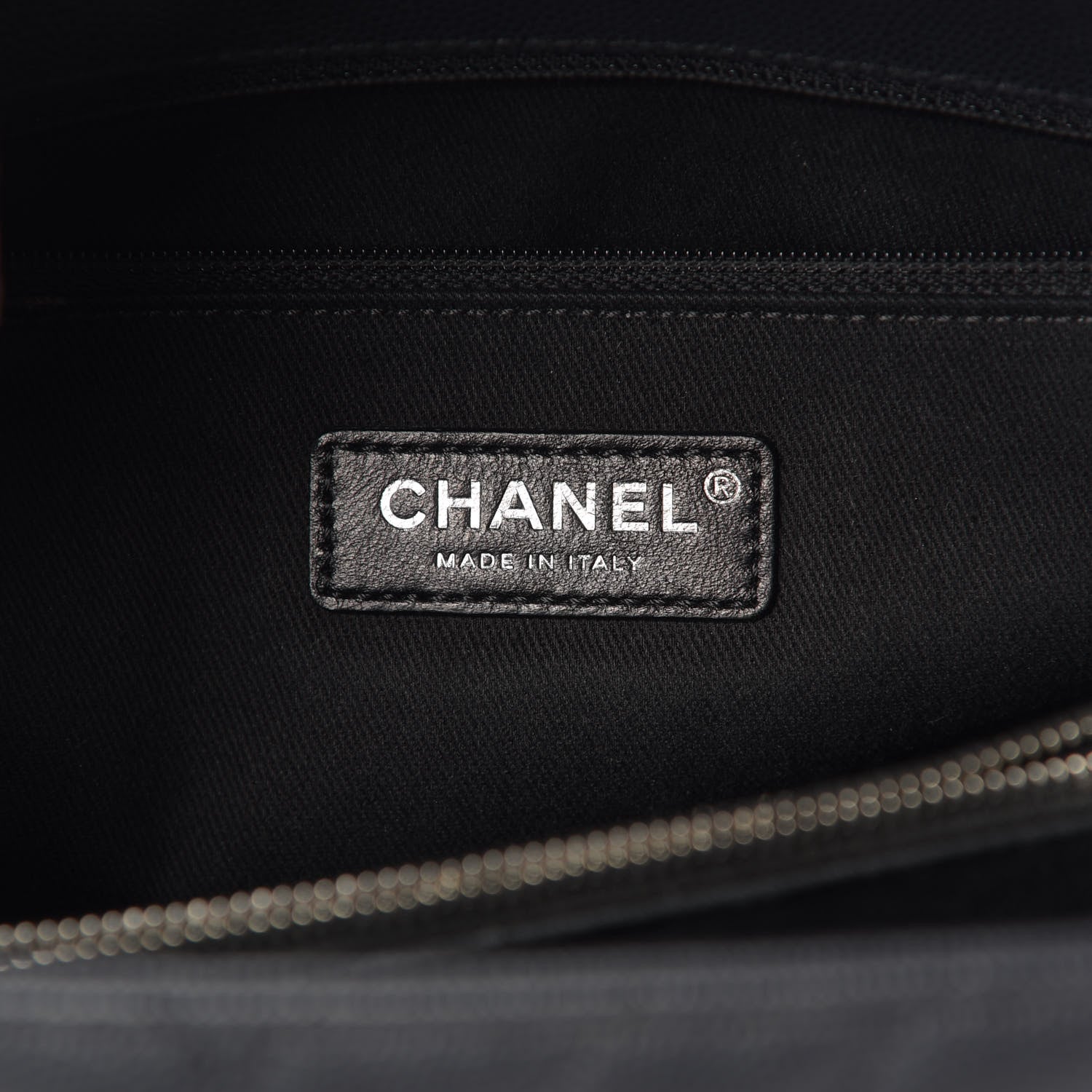 Chanel Caviar Chevron Quilted Medium Coco Handle Flap Dark Grey 6 of 13