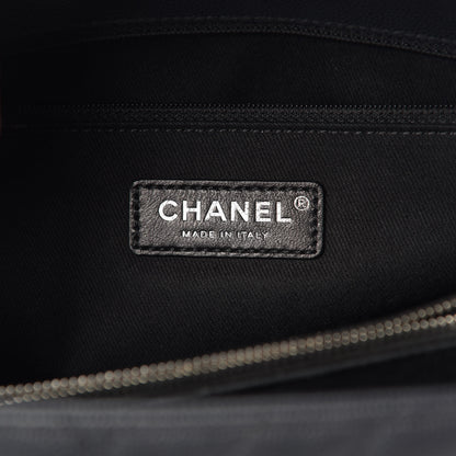 Chanel Caviar Chevron Quilted Medium Coco Handle Flap Dark Grey 6 of 13